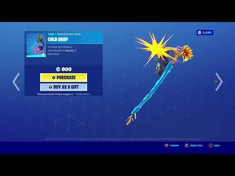 *RARE* COLD SNAP PICKAXE BACK IN FORTNITE! (REACTIVE)