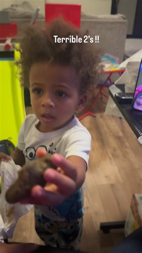 Parks Familia on Instagram: "was trying to hold a conversation and play the game when my child walked up and handed me unknown poop. I literally thought it was a brownie at first. Parenthood will catch you slipping every time.” #fyp #terribletwos #momlife #singlemom #boymom #twinbrothers #momcontent #shocked #poop #wtfisthis #foryou #explore"