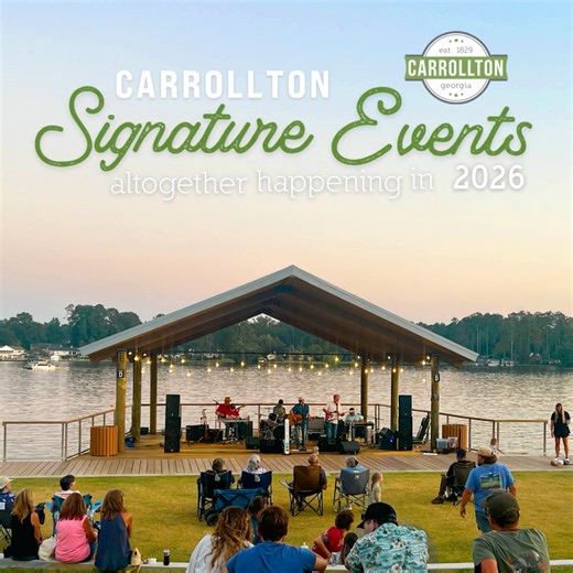 Get excited Carrollton....for this year's signature events! 🥳 Save the date for these annual festivals and happenings. Summer concerts and movies will be announced later this spring 😉 Catch all the details at the Events link in bio. #downtowncarrolltonga #carrolltonga #altogethervibrant #carrolltonmainstreet #gamainst #gadowntown #exploregeorgia | Carrollton, GA