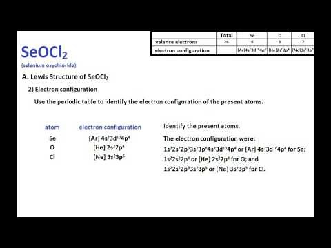 SeOCl2 Lewis Structure and Molecular Geometry