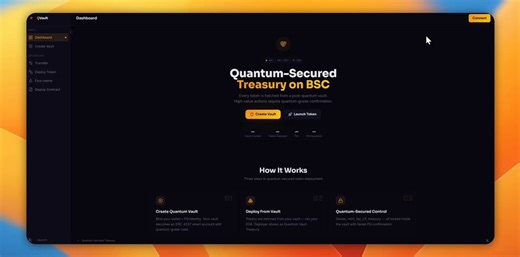 We build Quantum-Secured Treasury on BSCQVault helps protect funds with risk-gated treasury control and a post-quantum (PQ) second factor for high-risk actions—without guessing when quantum arrives. You can still deploy your token on Fourmeme: Create Vault → Deploy From Vault.dorahacks: https://t.co/ba8SrGTxAlProject: https://t.co/7w04klctSkGithub: https://t.co/deIJDeCd8lDemo:
