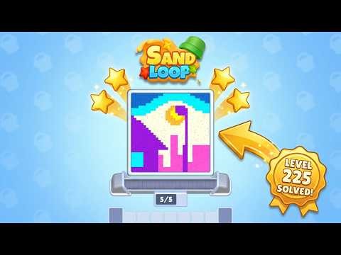 Sand Loop Level 225 Walkthrough: How to Solve this Hard Level! 🏖️ (Step-by-Step Guide)