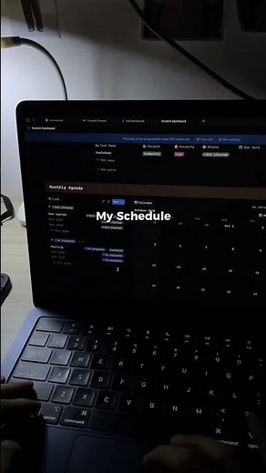 My Notion Setup as a College Student 🌿✨ #Shorts