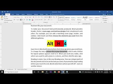 How to add Strikethrough or Cross Out Text line in MS Office