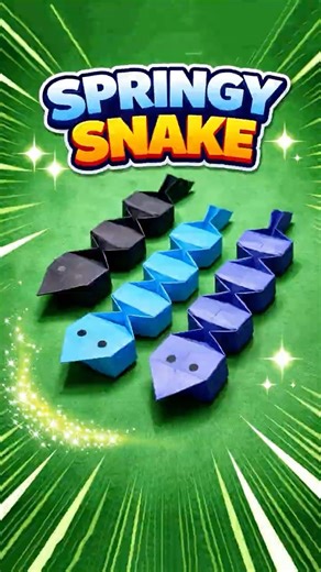 Origami Sliding Paper Snake | Origami snake | Fun & Easy Toy
