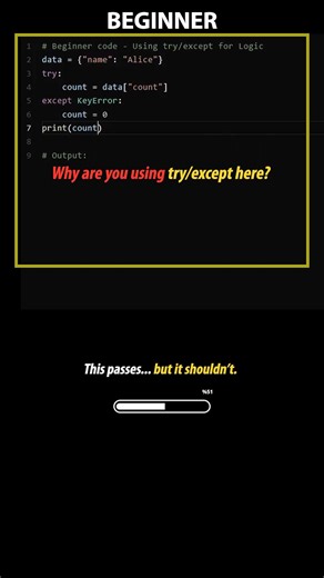 This works… but would you approve it in review? 👇 👇 Want LONG videos? Comment LONG 👇 #python #pythonlearning #pythontips #cleanpython | EWaySol Tech