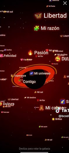 Galaxia de Amor con HTML, CSS y JavaScript