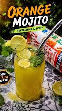 Orange Mojito Recipe | Summer Drinks Orange Mocktails | Orange Cocktails #swadwalirasoi #shorts