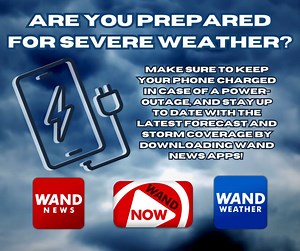 Severe Storm season is upon us! Be sure to stay up to date with the latest storm coverage on WAND. Download the WAND News, WAND Weather, and our WAND Now app and stay ahead of the storm!⛈ -----> bit.ly/45YWIDa | WAND News | Facebook