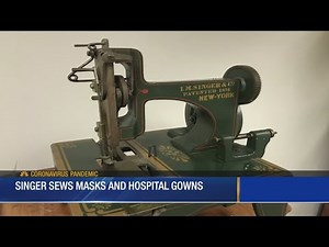 Singer Sews Masks And Hospital Gowns