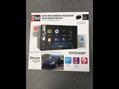 Kia Spectra Touch Screen Stereo xDVD269bt with Backup Camera installed