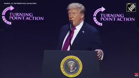 #WATCH | US President Donald Trump says, "This will be a great and brilliant day for the world because Iran has just announced that the Strait of Hormuz is fully open and ready for business and full passage. But the naval blockade with the greatest navy in the world, from the greatest military the world has ever seen, we built it. During my first term, we built it...We'll remain in full force and effect as it pertains to Iran until such time as our transaction with Iran is 100 % complete and ful