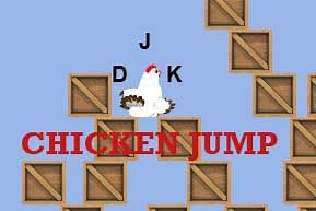Chicken Jump Typing Game
