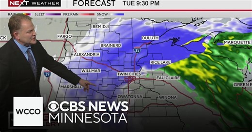 After pause in rain, snow expected to make its way to Twin Cities