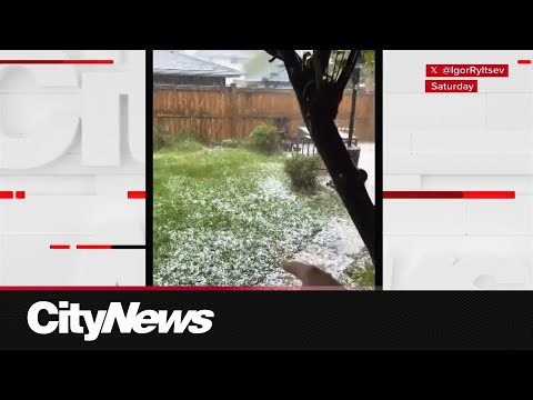 Calgary hit with hailstorm on last day of spring
