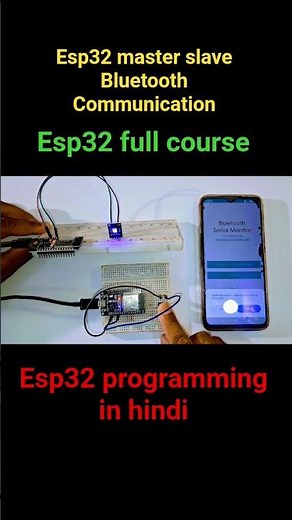 ESP32 Master Slave Bluetooth Communication 🔥 | ESP32 to ESP32 Wireless Data Transfer #Shorts
