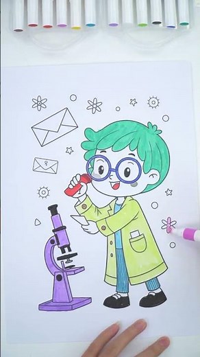 Coloring Different Jobs | Community Helpers Coloring Pages for Kids