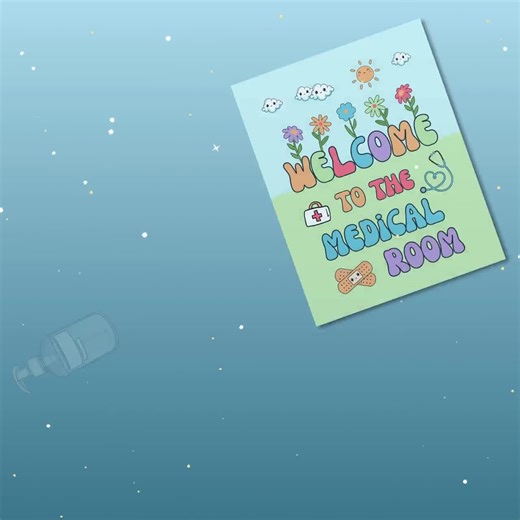 Medical Room Welcome Poster: Retro School Nurse Office Decor - Etsy