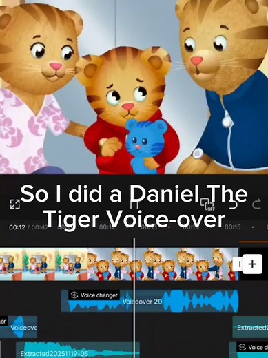 #fypシ #danieltiger #danieltigersneighborhood #voiceover #kidscartoon | daniel tiger voiceover