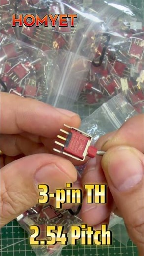 Sealed sub-miniature toggle switch#HOMYET #ToggleSwitch #SPDT #PCB #ElectronicsComponents