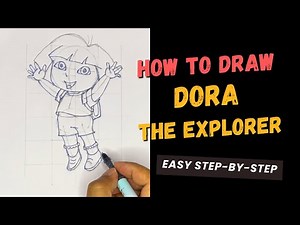 How to Draw Dora the Explorer Step by Step | Easy Drawing for Beginners.