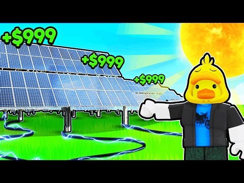 I Made MILLIONS Building MAX LEVEL Solar Farm in Roblox!
