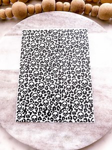 LEOPARD SKULLS HALLOWEEN Clay Transfers Paper, Jewelry Making Supply, Water Dissolving Paper, Image Transfer Paper - Etsy Canada