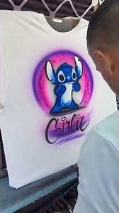 Airbrushing some custom T shirts