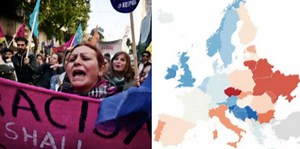A map of the most racist countries in Europe