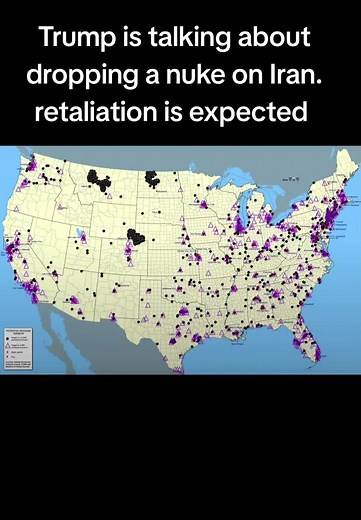 Nuclear Targets and Fallout Maps in Potential WW3