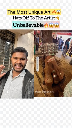 Artist Turns Tree Roots into a Human Foot 😱 | Unbelievable Art #uniqueart