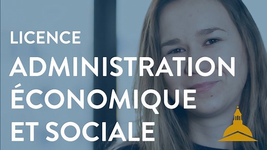 Découvrez la licence Administration économique et sociale de l'université Paris 1 Panthéon-Sorbonne. Pour en savoir plus, consulter le site web http://www.pantheonsorbonne.fr/ (rubrique "Inscription"). Une vidéo de la série "Quelle licence ? - Les parcours de l'université Paris 1 Panthéon-Sorbonne" | Université Paris 1 Panthéon-Sorbonne