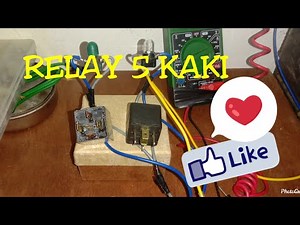 Relay 5 kaki cara pasang dan fungsi.