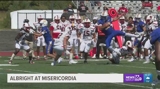 Misericordia football dominates in win over Albright