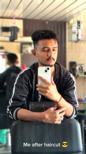 before vs after haircut look,.. 😎 #haircut #look #short