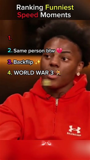 Ranking funniest speed moments #shorts #ishowspeed #funny