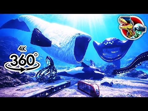 360 Whale, Ningen, Leviathan, Bloop and El Gran Maja Sea Monster from Rides | 360 video 4K