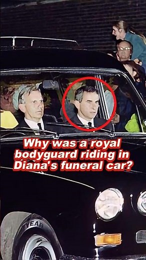 Why was a royal bodyguard riding in Diana's funeral car? #diana #william #royal