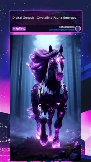Digital Genesis: Crystalline Fauna Emerges