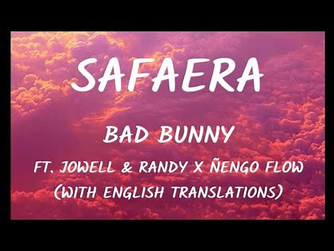 Bad Bunny - Safaera (Letra/Lyrics) (With English Translation)