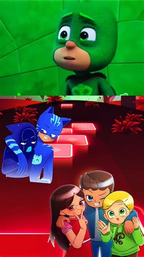 PJ Masks - Owlette 🆚 Gekko 🆚 Owlette 🆚 Gekko X Dance Song #tileshopedmrush