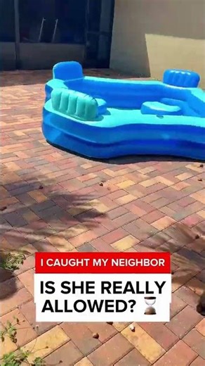 I was totally stumped by what I saw my neighbor doing in my backyard…❗️