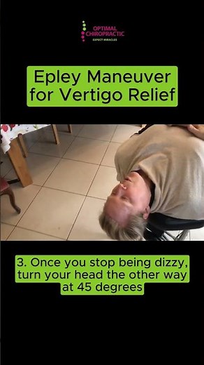 Dr. Christina demonstrates Epleys Maneuver to help relieve vertigo symptoms of dizziness.