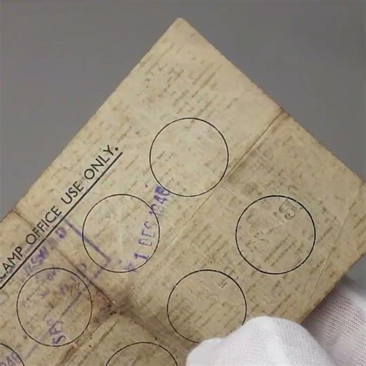 1946 UK Prisoner of War POW Camp 3 Pence Note