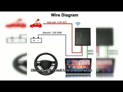 Remote Control Car Steering Wheel Button 12V Steering Wheel Multifunction Key Wireless Battery Opera