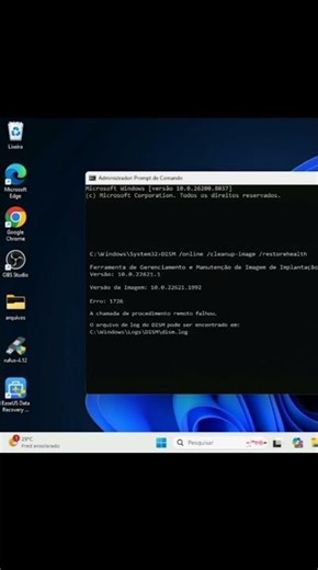 Error 1726 in DISM - The remote procedure call failed #pctip #windows #shorts