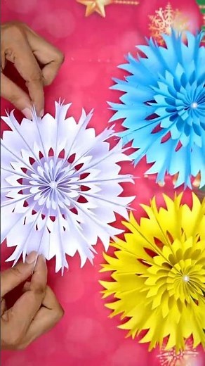 ❄️ Fold, Cut & Create a Magical 3D Snowflake ✨