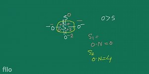 In the given, Lewis structure of \mathrm{S}{2} \mathrm{O}{3}^{2... | Filo