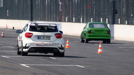 Hot hatchbacks compete in acceleration and power test