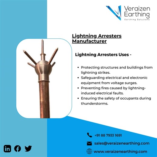 Pure Copper Earthing Electrode | Copper Bonded Threaded Electrode | GI Pipe In Strip | Verazien Earthing